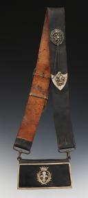 Photo 2 : Small uniform cartridge pouch of the Guards of Monsieur, Restoration period. 29997