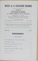 Photo 3 : " Revue de la Cavalerie Blindée " - Revue trimestrielle - Saumur - Avril 1971