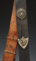 Photo 3 : Small uniform cartridge pouch of the Guards of Monsieur, Restoration period. 29997