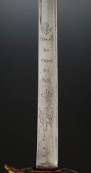 Photo 5 : SABER OF THE KING'S BODYGUARDS, model 1816, Restoration. 26758