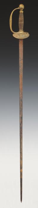 Photo 5 : GENERAL OFFICERS' SERVICE SWORD, 1816 model modified during the 1830 revolution, July Monarchy. 30438.