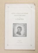Photo 1 : Catalogue - Cent-cinquantième anniversaire de l'Empire 