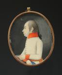 OFFICIER DE L'INFANTERIE AUTRICHIENNE : Portrait miniature, Premier tiers du XIXème siècle.