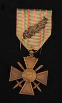 WAR CROSS 1914-1918 WITH CITATION TO THE ORDER OF THE ARMY, created April 1915, First World War. 27199-2