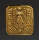 PLAQUE DE CEINTURON D'OFFICIER D'INFANTERIE, modèle du 2 mars 1845, repris en 1872, Seconde moitié du XIXème siècle. 27705