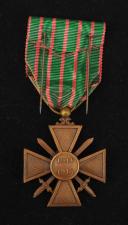 Photo 2 : WAR CROSS 1914-1918 WITH CITATION TO THE ORDER OF THE ARMY, created April 1915, First World War. 27199-2