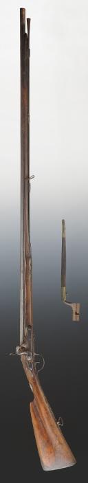 Photo 2 : FUSIL DE CHASSE DU XVIIIème SIÈCLE MODIFIÉ À PERCUSSION. 29869R