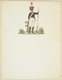 Photo 2 : LETTRE ILLUSTRÉE D'INFANTERIE DE LA JEUNE GARDE IMPÉRIALE 1812
