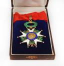 Photo 3 : JEWEL OF COMMANDER OF THE LEGION OF HONOR, 1871-1946, having belonged to infantry colonel Joseph Alexandre Henry DIDIER, accompanied by his diploma, Third Republic. 27230