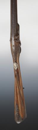 Photo 4 : FUSIL DE CHASSE DU XVIIIème SIÈCLE MODIFIÉ À PERCUSSION. 29869R