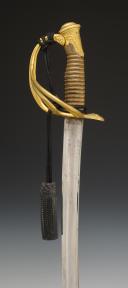 Photo 5 : LIGHT CAVALRY OFFICER'S SABER, model 1822, Second Empire, complete with strap and belt. 27059-1