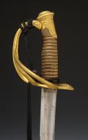 Photo 6 : LIGHT CAVALRY OFFICER'S SABER, model 1822, Second Empire, complete with strap and belt. 27059-1