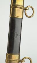 Photo 8 : SABRE D'OFFICIER DES CHASSEURS DE VINCENNES, modèle 1837, MONARCHIE D JUILLET.