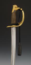 Photo 8 : LIGHT CAVALRY OFFICER'S SABER, model 1822, Second Empire, complete with strap and belt. 27059-1