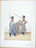 1830. Compagnies de Discipline. Caporal, Prisonnier, Fusilier