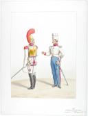 Photo 1 : 1816. Carabiniers de Monsieur. Adjudant-Major, Lieutenant en Premier