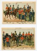 Photo 1 : PLANCHES D'UNIFORMES DES ARMÉES BRITANNIQUES VERS 1880-1900.