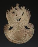 PLAQUE DE SHAKO DE CHASSEURS DE LA GARDE NATIONALE, type 1830, Monarchie de Juillet. 32799