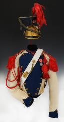 Photo 2 : UNIFORME TROUPE DE LANCIERS DE LA GARDE IMPÉRIALE, modèle 1856, Second Empire. 26930
