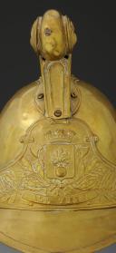 Photo 2 : ALT THANN FIREFIGHTERS HELMET, type 1855 modified 1872, TERRITOIRE IMPÉRIAL D'ALSACE-LORRAINE, 1871-1919. 25496