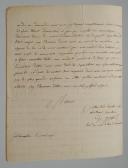 Photo 2 : Chouannerie - Emigration. Regiment of Royal Emigrants. LETTER FROM LIEUTENANT COQUET, to Generals George and la Vendée in Morbihan, Southampton on March 9, 1796. 18913-33