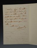 Photo 2 : Campaign in Russia. LETTER FROM LOUIS ALEXANDRE BERTHIER, Prince of Neuchâtel and Wagram, ADDRESSED TO HIS WIFE, December 24, 1812. 18906-3