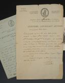 Photo 2 : LOT DE DEUX LETTRES SIGNÉES LECOURBE : lieutenant général le 20 juin 1800 au commandant de l'aile droite de l'Armée du Rhin, et inspecteur général d'infanterie le 23 mars 1802 au Ministre de la Guerre. 18910-36