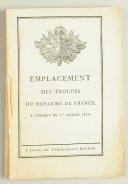 Photo 3 : EMPLACEMENT DES TROUPES DU ROYAUME DE FRANCE1822 - 1824 - 1828 - 1829