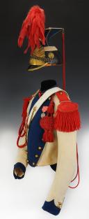 Photo 8 : UNIFORME TROUPE DE LANCIERS DE LA GARDE IMPÉRIALE, modèle 1856, Second Empire. 26930