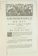 Photo 1 : ORDONNANCE DU ROI, pour réformer la Compagnie des Gendarmes de Sa Garde. Du 30 septembre 1787. 3 pages