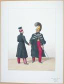 1830. Garde Royale. Dragons, Officiers.