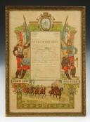 Photo 1 : CERTIFICATE OF GOOD CONDUCT OF BRIGADIER JEAN POTIER, OF THE 5TH HUSSARD REGIMENT 1903, Third Republic. 27778