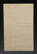 COURRIER DE BÉHANZIN À L'INSPECTEUR DES COLONIES, Fort de France le 3 août 1903. 18901-12