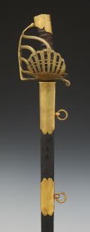 SABRE À GARDE DE BATAILLE D'OFFICIER DE DRAGONS OU GENDARMERIE, Révolution - Premier Empire. 32693