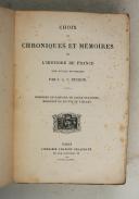 Photo 2 : BUCHON. (J.A.C.). Choix de chroniques et mémoires sur l'histoire de France.