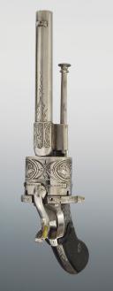 Photo 2 : REVOLVER À BROCHE, vers 1860, Second Empire - Troisième République. 29538R