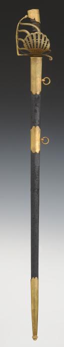 Photo 2 : SABRE À GARDE DE BATAILLE D'OFFICIER DE DRAGONS OU GENDARMERIE, Révolution - Premier Empire. 32693