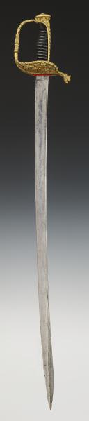 Photo 2 : SABRE D'OFFICIER DE MARINE vers 1840, modèle dérivé du 1837, Monarchie de Juillet, vers 1845. 32641