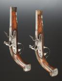 Photo 2 : PAIRE DE PISTOLETS D'ARÇON DE TYPE CIVIL - Brescia - Italie. République de Venise, règne du Doge Paolo Renier, vers 170. 34611