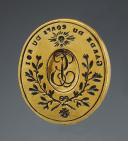 Photo 3 : WAX SEAL OF THE KING'S GUARD, Restoration period. 29867