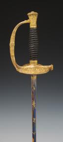 Photo 4 : OFFICER'S SWORD OF FIREFIGHTERS, chisel-cut model type 1831, July Monarchy. 30205.