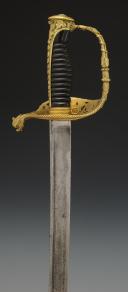 Photo 4 : SABRE D'OFFICIER DE MARINE vers 1840, modèle dérivé du 1837, Monarchie de Juillet, vers 1845. 32641