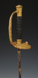Photo 6 : OFFICER'S SWORD OF FIREFIGHTERS, chisel-cut model type 1831, July Monarchy. 30205.