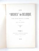Joey de Coppin – LES « BOCHES » EN BELGIQUE, tome 1. 