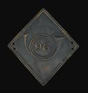 PLAQUE DE SHAKO DE VOLTIGEURS DU 96ème RÉGIMENT D'INFANTERIE DE LIGNE, modèle 1810, Premier Empire. 27685