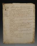 Procédure « Pour faire le procès à un déserteur arrêté prisonnier dont un model est cy attaché » , et en modèle le compte-rendu complet du procès de deux déserteur, 18 avril 1716. 18902-23
