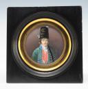 Photo 2 : LIEUTENANT DE HUSSARDS DU 11ème RÉGIMENT, Consulat - Directoire : Portrait miniature, Fabrication XIXème siècle. 30119