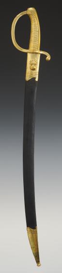 Photo 2 : SABRE DIT BRIQUET DE SOUS-OFFICIER DE LA GARDE NATIONALE, Premier Empire - Restauration. 33468