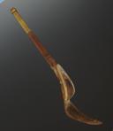 Photo 2 : OPIUM PIPE IN WOOD AND BRASS, First half of the 19th century. 33715