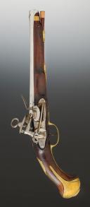 Photo 2 : PISTOLET D'ARÇON D'OFFICIER DES GARDES DU CORPS DU ROI D'ESPAGNE,  modèle de 1789. Fin du 18ène siècle, règne de Charles IV. 34591